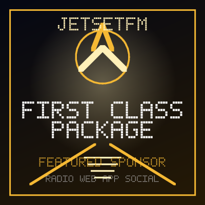First Class Package JetSetFM sponsor graphic