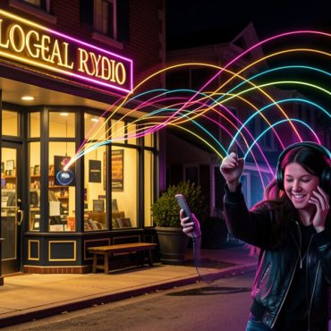 Local business connected to music lovers through online radio waves.
